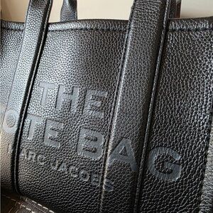 Marc Jacobs Black Textured Tote Bag